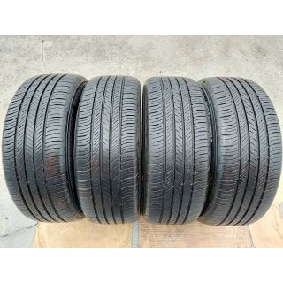 225/55R18 4本 クムホ ホワイトレター風 デリカD:5、エルグランド