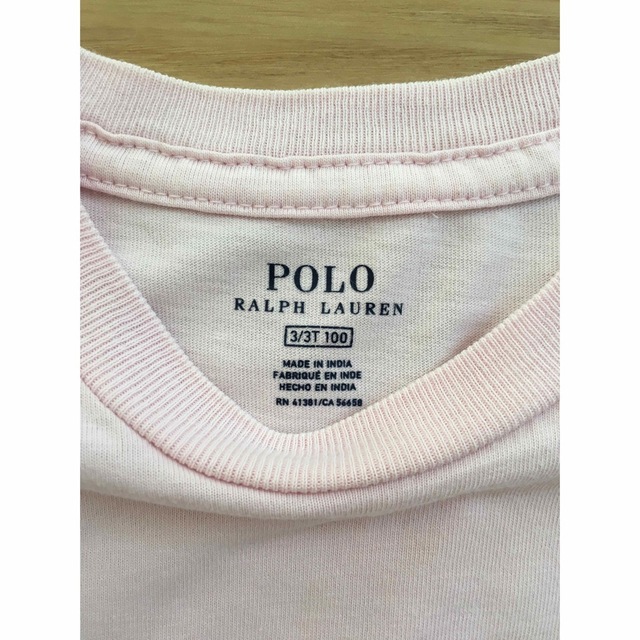 POLO RALPH LAUREN(ポロラルフローレン)のラルフローレン　ピンク　Tシャツ　100 キッズ/ベビー/マタニティのキッズ服女の子用(90cm~)(Tシャツ/カットソー)の商品写真