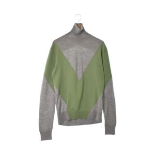 ジルサンダー(Jil Sander)のJIL SANDER ジルサンダー ニット・セーター 48(L位) グレーx緑 【古着】【中古】(ニット/セーター)