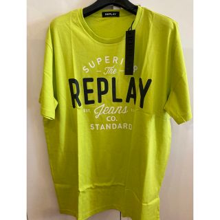 リプレイ(Replay)の新品未使用！　リプレイ　REPLAY Tシャツ ピスタチオXL(Tシャツ/カットソー(半袖/袖なし))