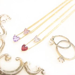 シロップ(syrup.)のrose marie seior syrup ネックレス 2連heart新品(ネックレス)