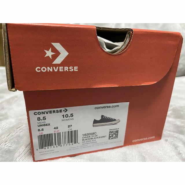 "海外限定" converse ct70 ブラック　27cm