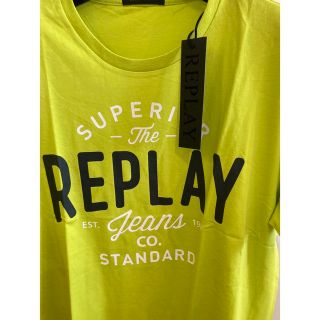 リプレイ(Replay)の新品未使用！　リプレイ　REPLAY Tシャツ ピスタチオXXL(Tシャツ/カットソー(半袖/袖なし))