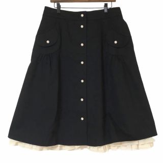 完売品✨‼️❤️Franche lippee❤️パールレース付スカート-