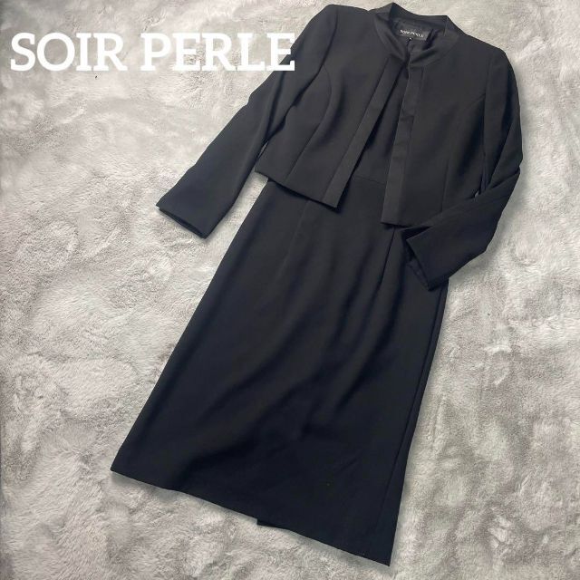 SOIR PERLE   SOIR PERLE ソワール アンサンブル ブラック 号