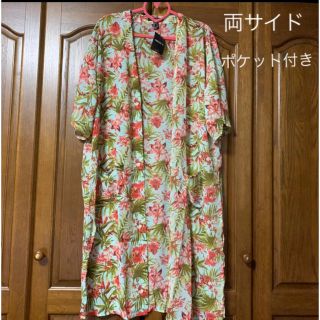 フォーエバートゥエンティーワン(FOREVER 21)のロングカーディガン 花柄(ロングワンピース/マキシワンピース)