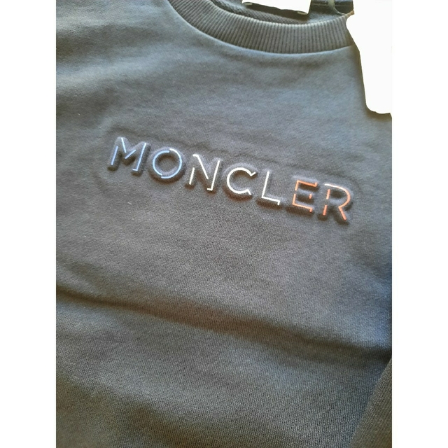 ⭐23SS /新作 MONCLER ロゴトレーナー ネイビー　希少14A