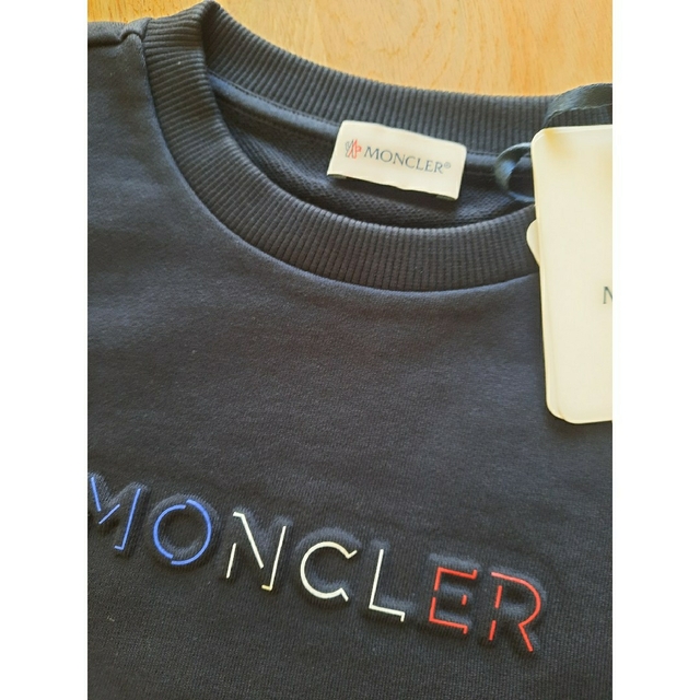 ⭐23SS /新作 MONCLER   ロゴトレーナー  ネイビー　希少14A