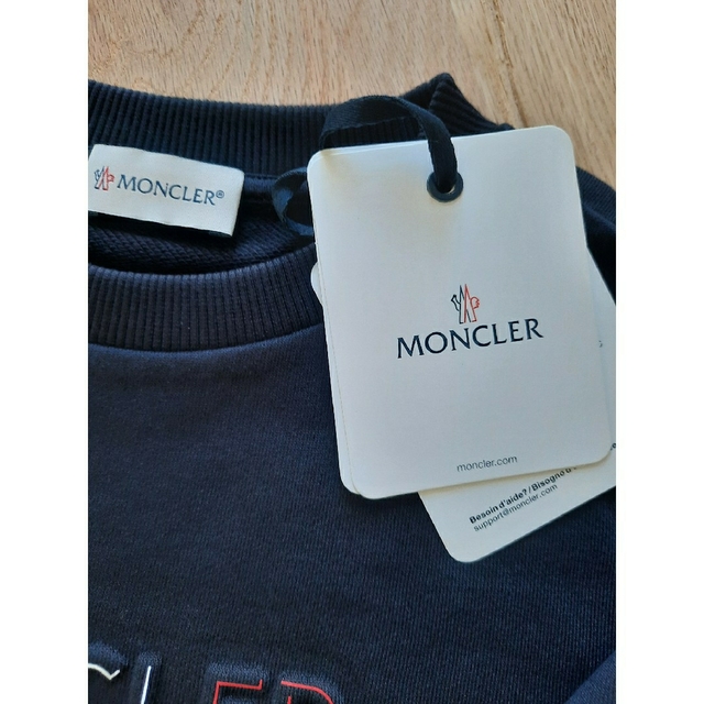 MONCLER - ⭐23SS /新作 MONCLER ロゴトレーナー ネイビー 希少14Aの