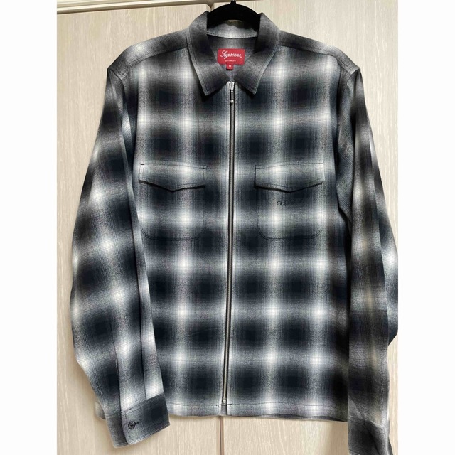 Supreme Shadow Plaid Flannel Zip Up