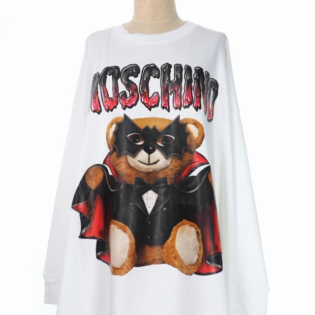 MOSCHINO  モスキーノ  ホワイト Tシャツ ワンピース 42