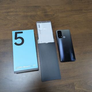 オッポ(OPPO)のOPPO Reno5 A シルバーブラック SIMフリー CPH2199(スマートフォン本体)