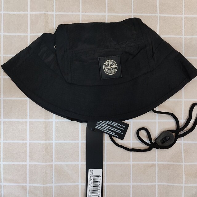 STONE ISLAND ハット ブラック 男女兼用 【驚きの価格が実現!】 www