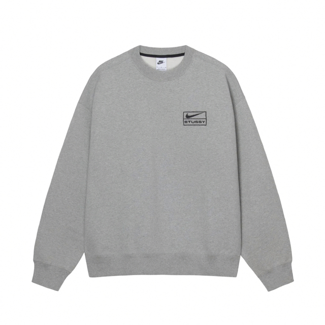 Stussy x Nike Fleece Crew "Grey" Sメンズ