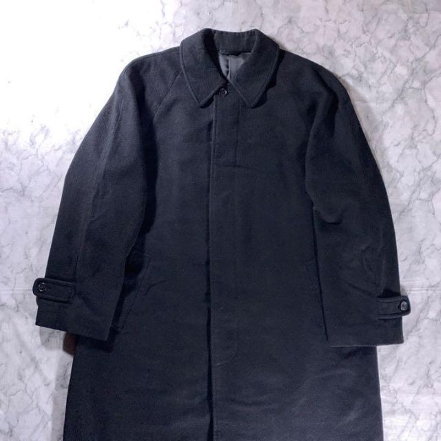 D'URBAN   古着 DURBAN ウール カシミヤ ロングコート ブラック A7 XL