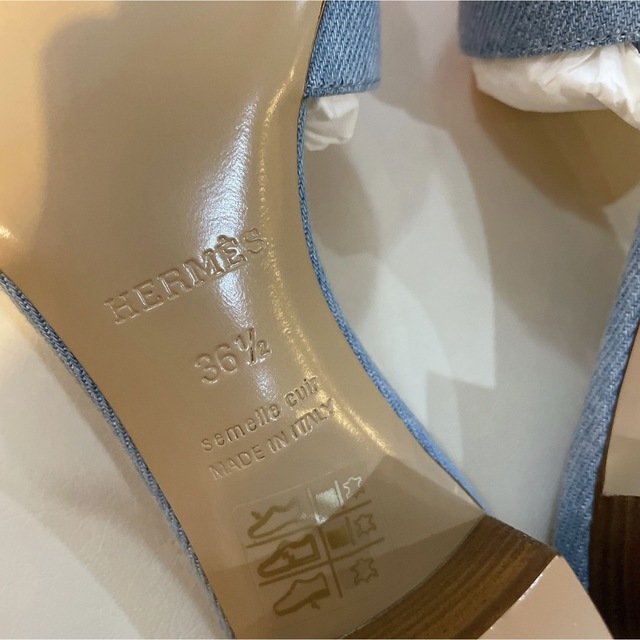Hermes(エルメス)の新品＊エルメス＊オアジス＊デニム＊23センチ レディースの靴/シューズ(ミュール)の商品写真