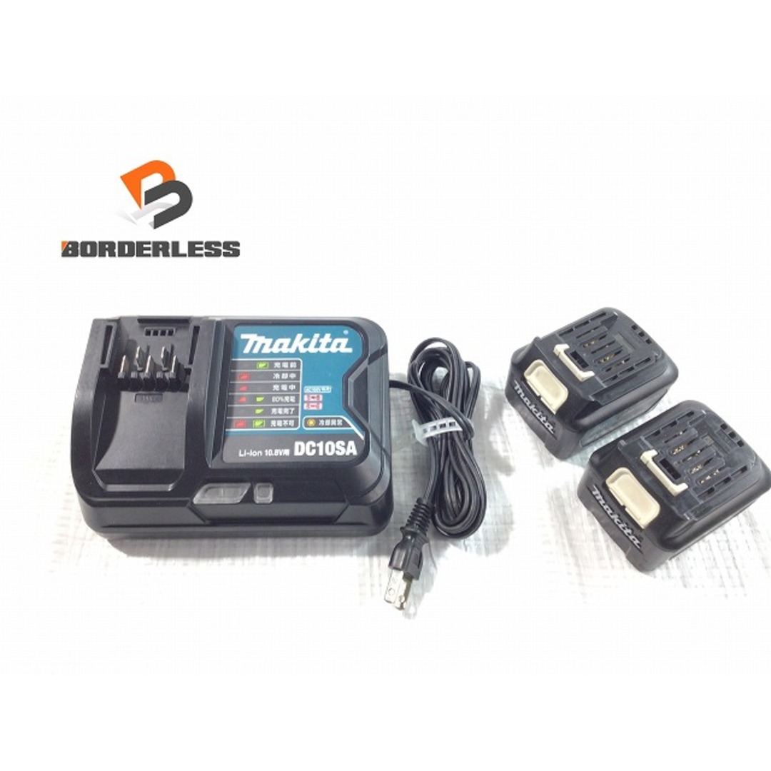 ☆品 セット☆makita マキタ 10.8V 4.0AH バッテリー BL1040B 2個 充電器 DC10SA 純正 残量確認 リチュウム電池 68762