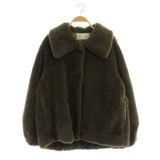 ストラ(Stola.)のストラ 22AW ボアコート ビッグカラー ショート丈 38 ダークブラウン(その他)