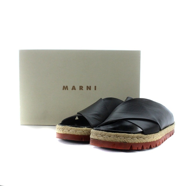 Marni(マルニ)のマルニ MARNI サンダル レザー 25cm 黒  レディースの靴/シューズ(サンダル)の商品写真