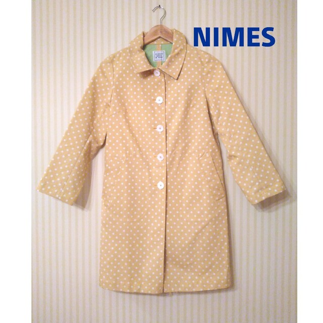 NIMES(ニーム)のNIMES☆ドット柄•スプリングコート レディースのジャケット/アウター(スプリングコート)の商品写真