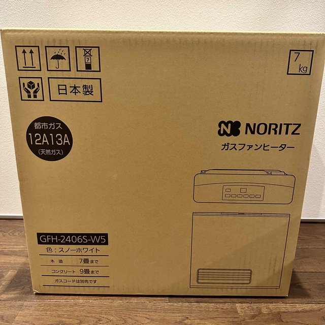 都市ガス専用 新品 NORITZ ガスファンヒーター GFH-2406S W5 人気激安 ...
