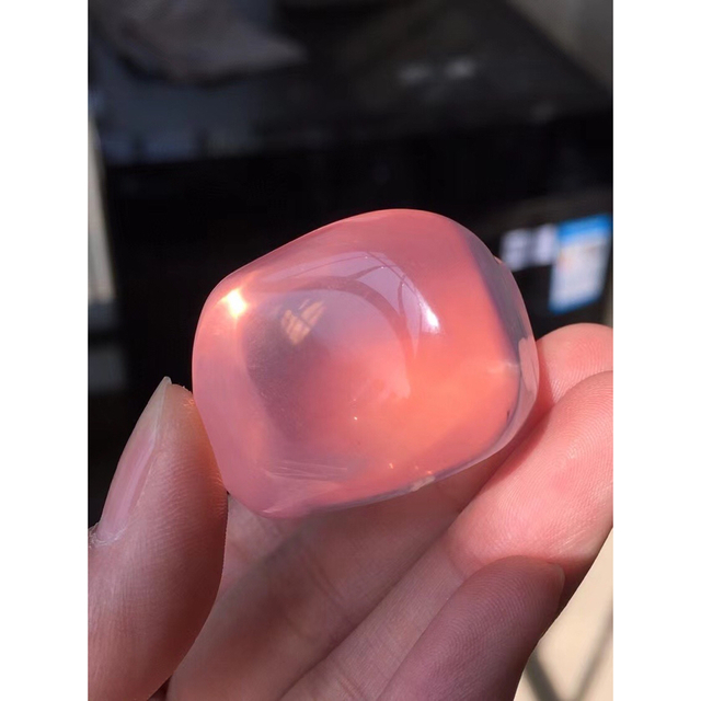 天然】スター ローズクォーツ ルース26.5mm26.1g-