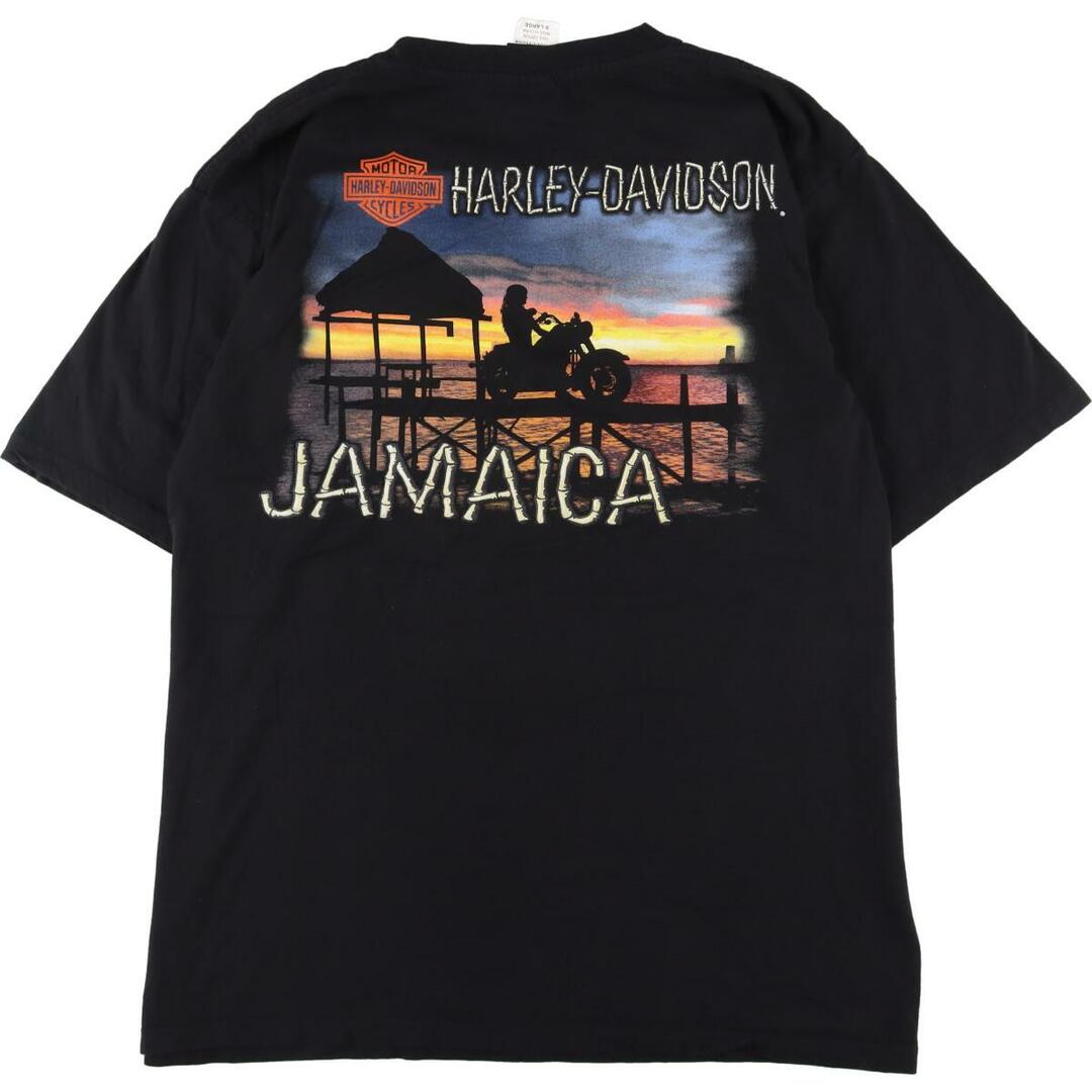 ハーレーダビッドソン Harley-Davidson JAMAICA 両面プリント モーターサイクル バイクTシャツ メンズXL /eaa324983 1