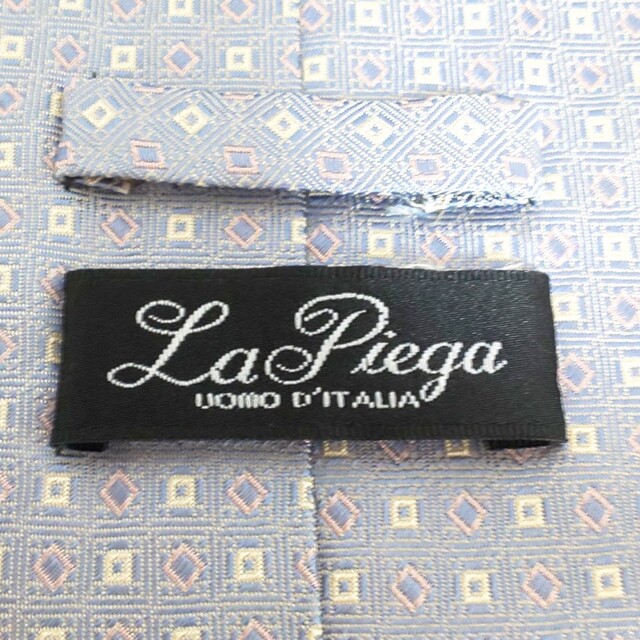 ネクタイ　メンズ　明るいグレー系　La Piega メンズのファッション小物(ネクタイ)の商品写真