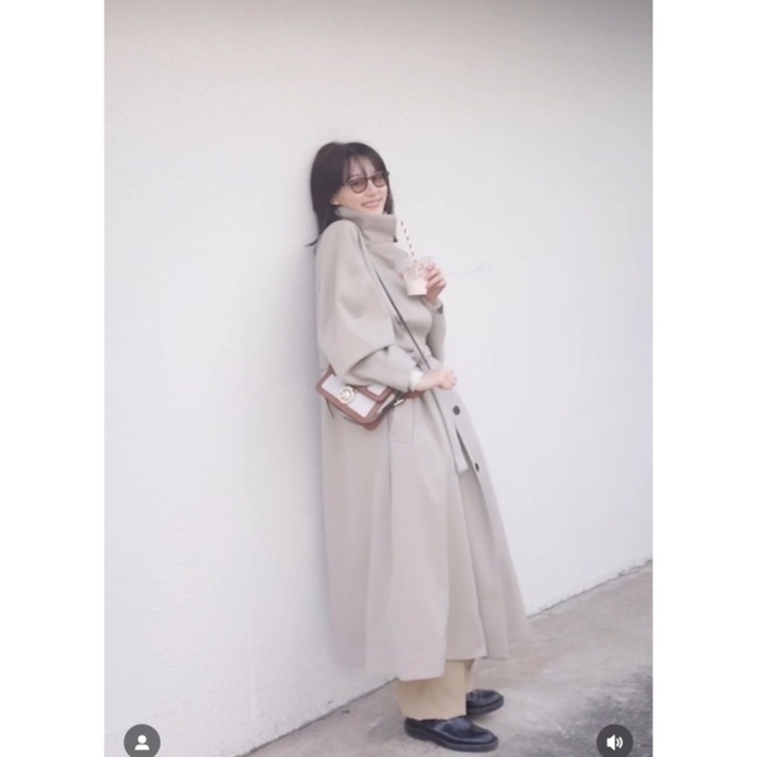 todayful スタンドカラートレンチコート 38オートミール