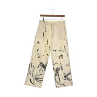 ドリスヴァンノッテン(DRIES VAN NOTEN)のDRIES VAN NOTEN パンツ（その他） 27(M位) 白x黒(総柄) 【古着】【中古】(その他)