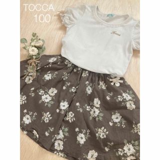 トッカ(TOCCA)のトッカ　ロゴ入りカットソー　白(Tシャツ/カットソー)