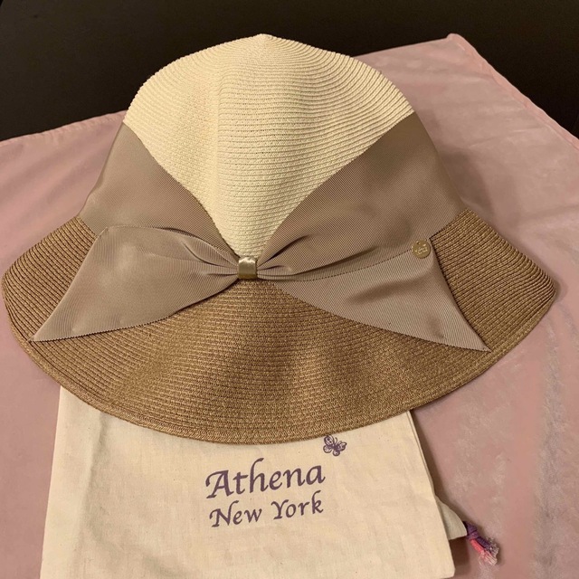 美品　Athena New York アシーナニューヨーク 麦わら帽子　ハット