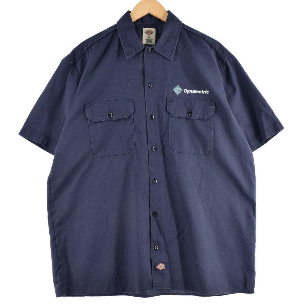 Dickies(ディッキーズ)の古着 ディッキーズ Dickies 半袖 ワークシャツ メンズXL /eaa324587 メンズのトップス(シャツ)の商品写真