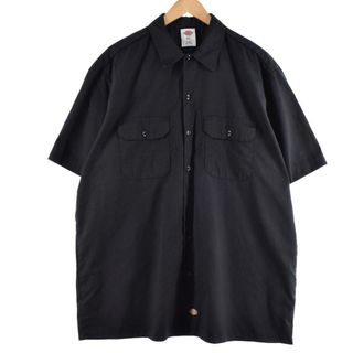 ディッキーズ(Dickies)の古着 ディッキーズ Dickies 半袖 ワークシャツ メンズXL /eaa324569(シャツ)