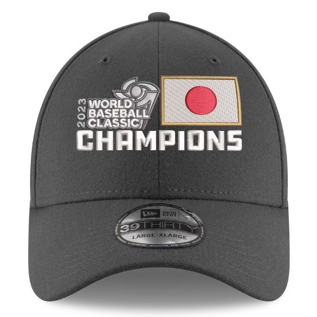 【日本未発売】WBC優勝記念キャップ New Era　グレー M／L　大谷翔平MLサイズカラー