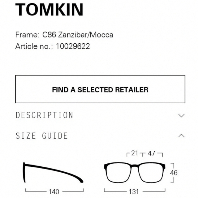 MYKITA(マイキータ)の美品 MYKITA / LITE TOMKIN col.852 メンズのファッション小物(サングラス/メガネ)の商品写真