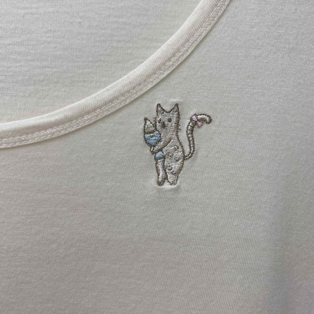 franche lippee(フランシュリッペ)のフランシュリッペ　猫ロンT レディースのトップス(Tシャツ(長袖/七分))の商品写真