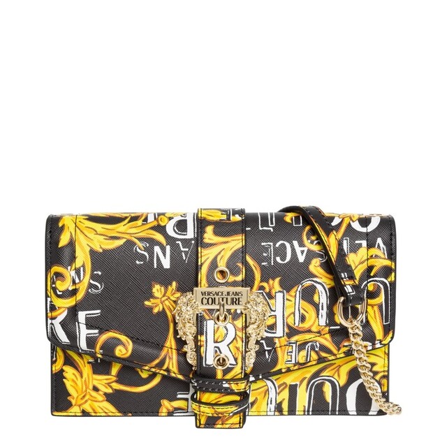 冬の華 VERSACE JEANS COUTURE ショルダーバッグ バロック ブラック