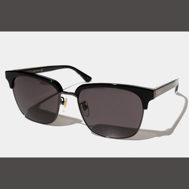 GUCCI グッチ スクエアフレーム メタル サングラス 56□18-145
