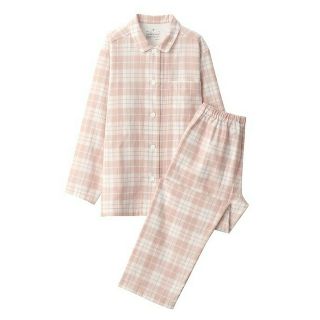 ムジルシリョウヒン(MUJI (無印良品))の●新品●  無印良品 脇に縫い目のない 二重ガーゼパジャマ／ライトピンク柄／Ｍ(パジャマ)