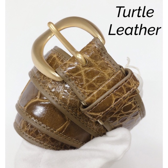 亀革 ベルト タートルレザー turtle leather | leanperu.org.pe