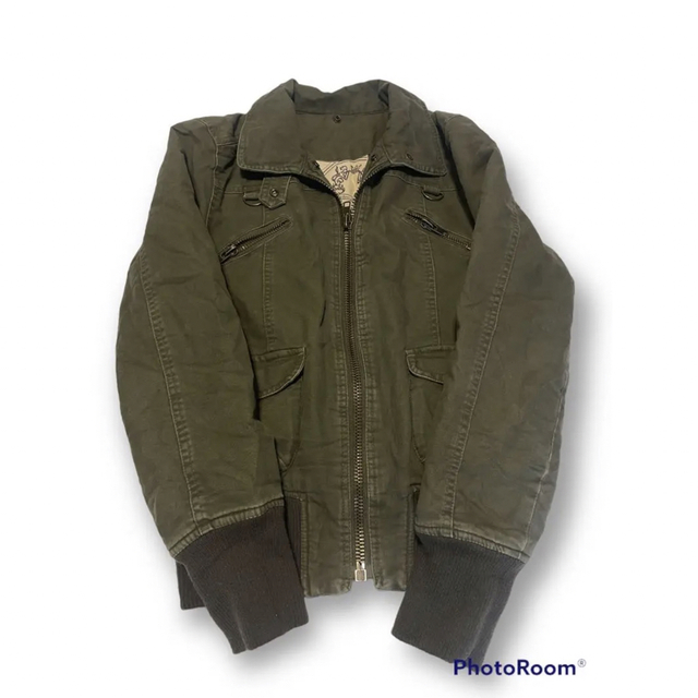 ミリタリー　ビンテージ　カーキ　ブルゾン　ヴィンテージ　マンハッタンゴールド  メンズのジャケット/アウター(ミリタリージャケット)の商品写真