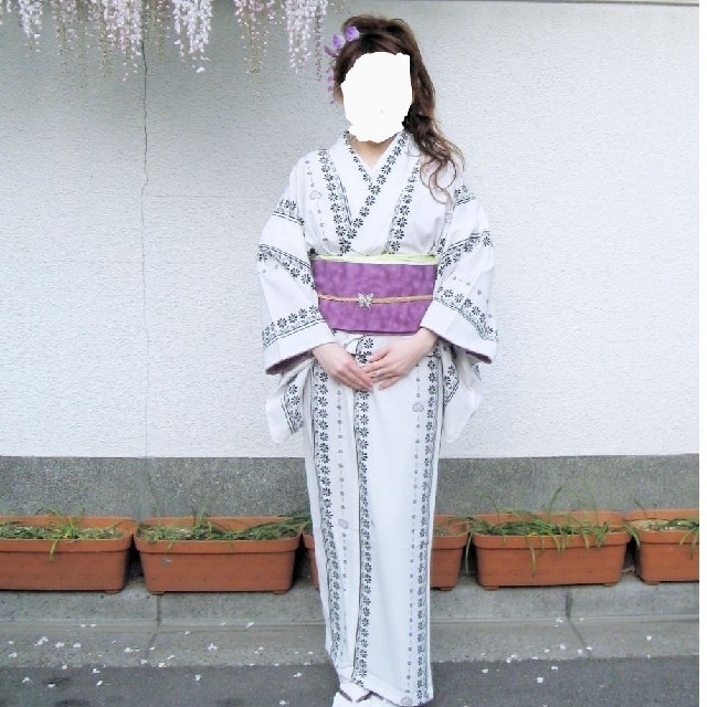 希少美品 SEIKO MATSUDA プレタ 洗える着物 小紋 袷 松田聖子 国内企業