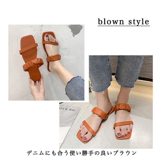 【ブラック23.5cm】 レディースの靴/シューズ(サンダル)の商品写真