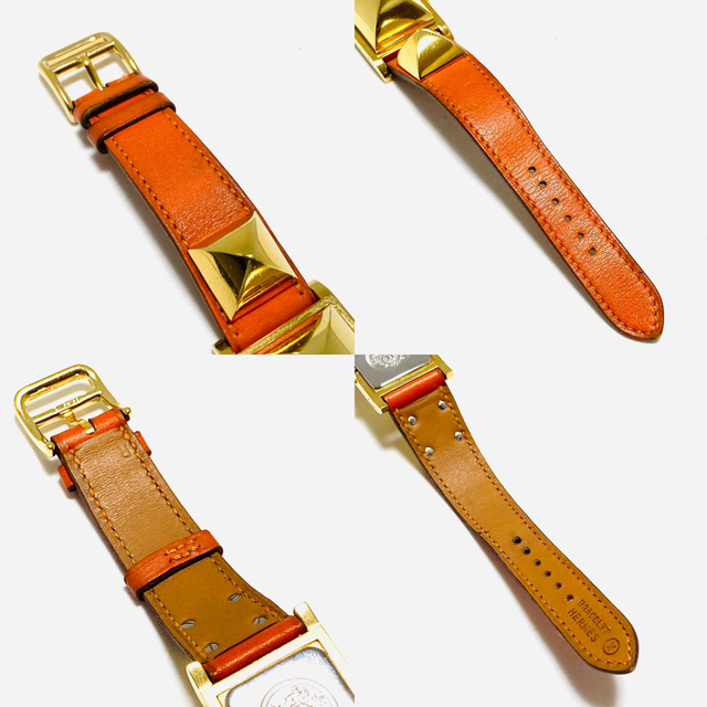 ファッション小物【付属品有】美品　HERMES エルメス　メドール　電池新品　レディース腕時計