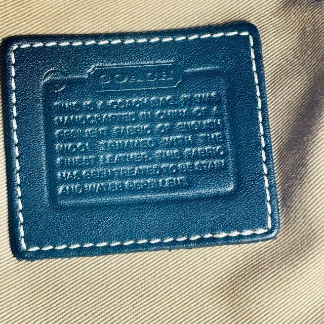 美品】COACH コーチショルダーバック デニム-