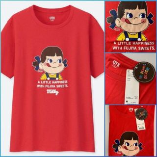 ユニクロ(UNIQLO)のUNIQLO ユニクロ x THE BRANDS OKASHI ペコちゃん(Tシャツ(半袖/袖なし))