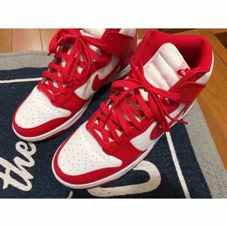 ナイキ(NIKE)のNike Dunk High チャンピオンシップ レッド 27.5赤 ダンク(スニーカー)