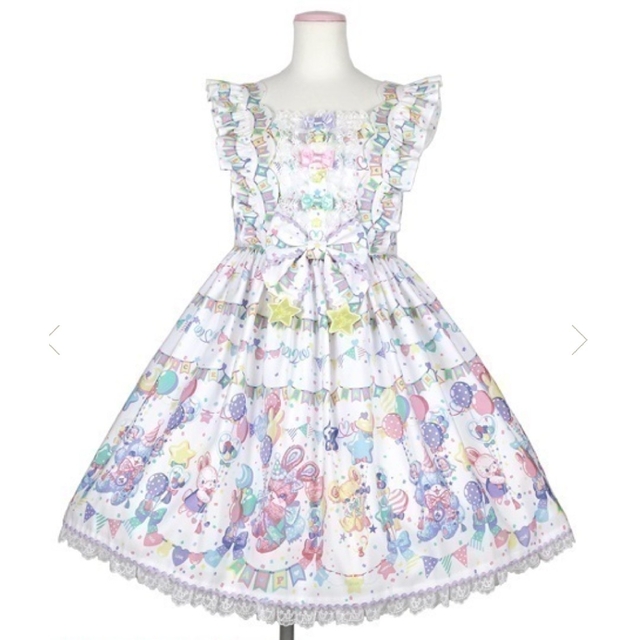 angelic pretty happy garlandスカート　クロ