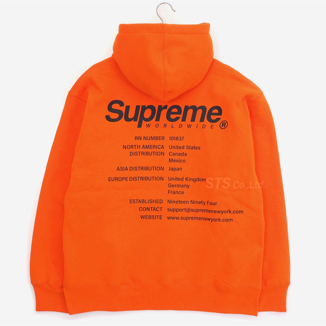 Supreme Worldwide Hooded Sweatshirt